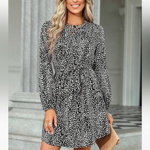 BOGO She+Sky Drop Waist, Tie Dress